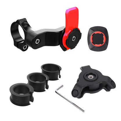 Quad Lock Motorcycle Bike Phone Holder With Shock Absorber Rotatable MTB Handlebar Phone Stand GPS  11