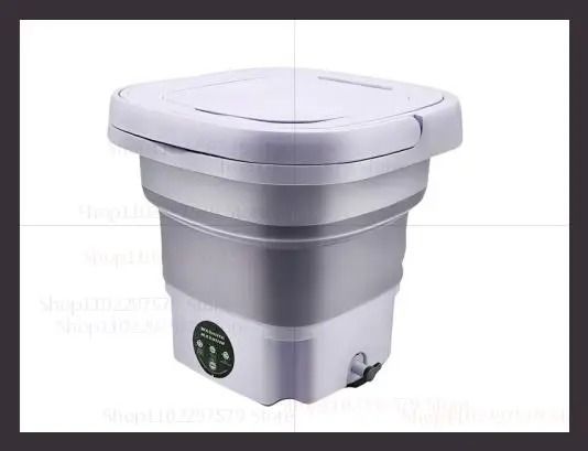 Portable Folding Washing Machine Bucket Compact Travel Laundry Washer For Clothes Socks And Underwe 6