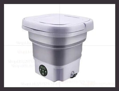 Portable Folding Washing Machine Bucket Compact Travel Laundry Washer For Clothes Socks And Underwe 6