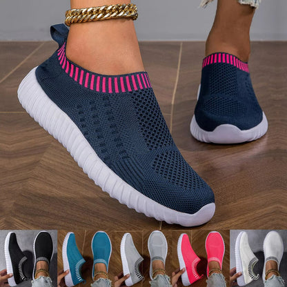 Womens Breathable Knit Sneakers  Lightweight Mesh Casual Walking Shoes 4