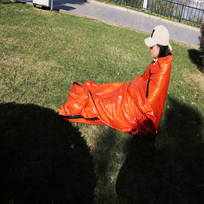 Portable Thermal Sleeping Bag, Emergency Blanket Waterproof Survival Bivy for Camping Hiking Outdoor Survival Gear