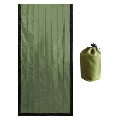 Portable Thermal Sleeping Bag, Emergency Blanket Waterproof Survival Bivy for Camping Hiking Outdoor Survival Gear