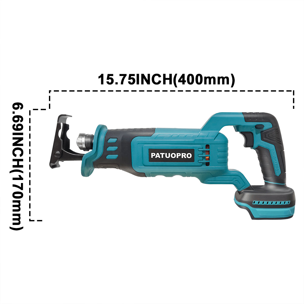 Brushless Reciprocating Saw With Blades Rechargeable Electric Saw For Woodworking  Metal Cutting Po 5