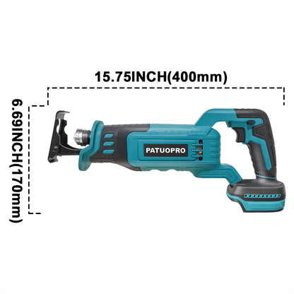 Brushless Reciprocating Saw With Blades Rechargeable Electric Saw For Woodworking  Metal Cutting Po 5