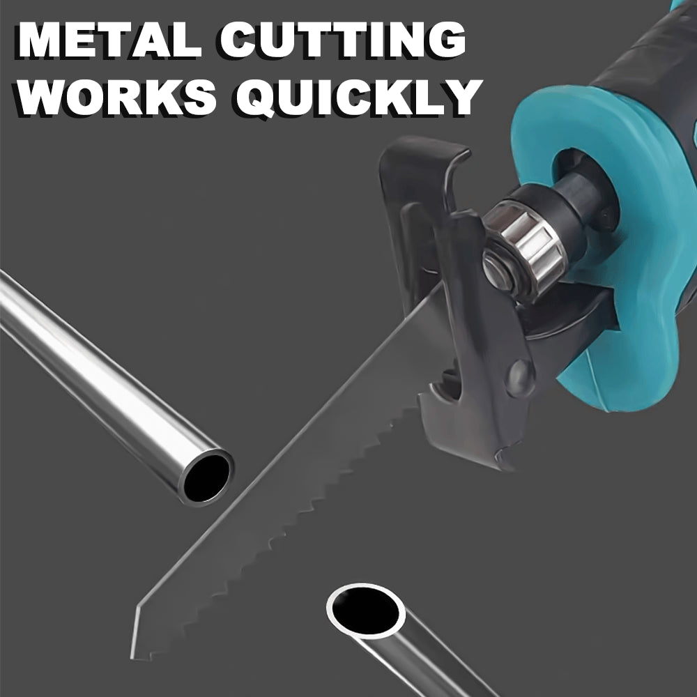 Brushless Reciprocating Saw With Blades Rechargeable Electric Saw For Woodworking  Metal Cutting Po 3