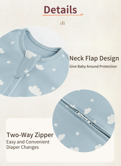 Baby Sleeping Bags Infant Swaddle Blanket Newborn Wrapping Antishock 2Ways Zipper 100 Cotton Summer 2