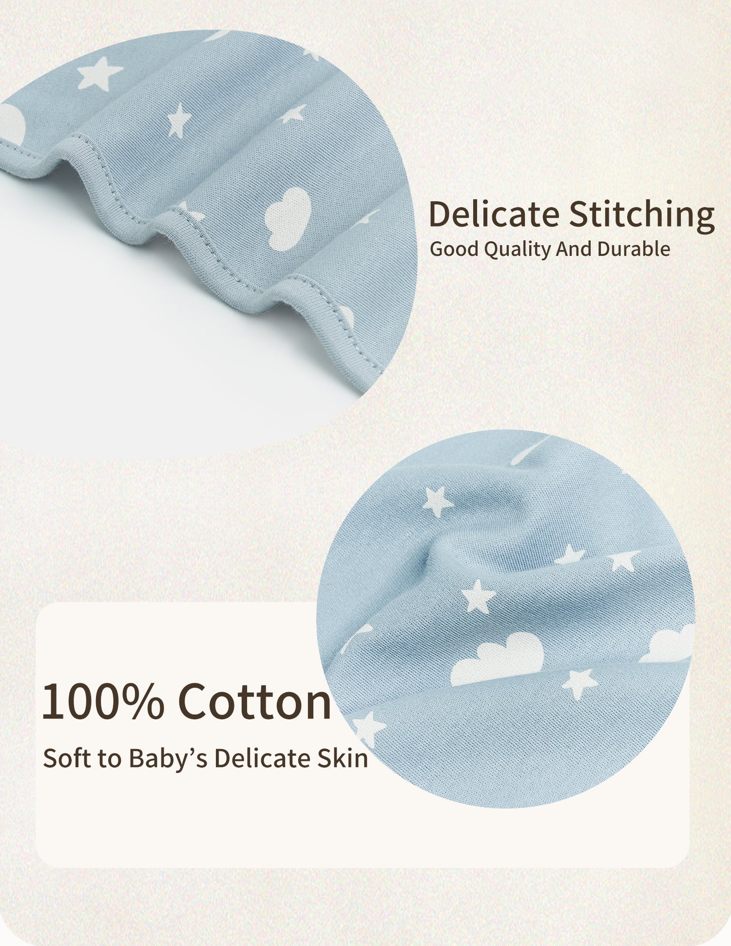 Baby Sleeping Bags Infant Swaddle Blanket Newborn Wrapping Antishock 2Ways Zipper 100 Cotton Summer 3