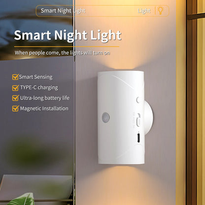 RGB Motion Sensor Wall Lamp, Rechargeable LED Up & Down Light with Warm White, Auto Night Light for Stairs, Porch