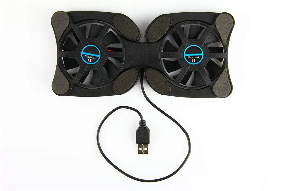 Foldable USB Laptop Cooling Pads With Double Fans, Mini Octopus Notebook Cooler, Portable Cooling Pad for Laptop