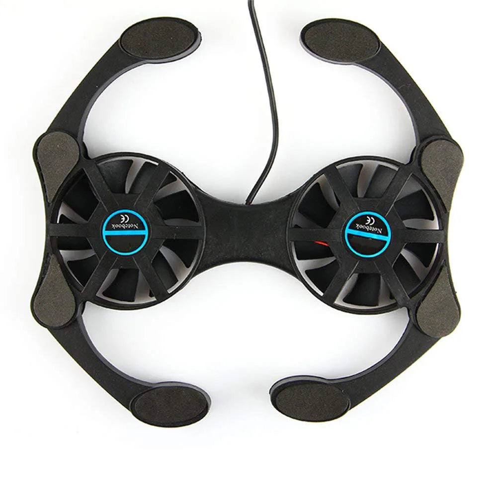 Foldable USB Laptop Cooling Pads With Double Fans, Mini Octopus Notebook Cooler, Portable Cooling Pad for Laptop