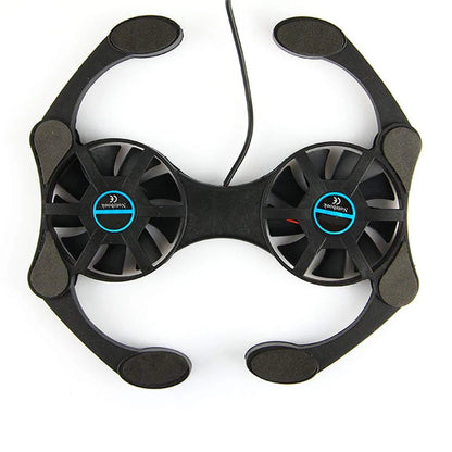 Foldable USB Laptop Cooling Pads With Double Fans, Mini Octopus Notebook Cooler, Portable Cooling Pad for Laptop