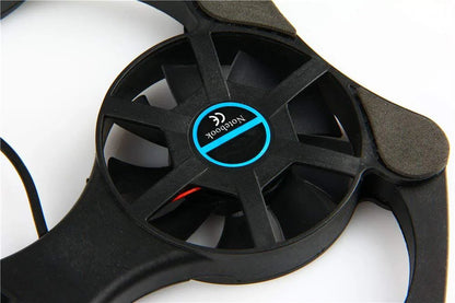Foldable USB Laptop Cooling Pads With Double Fans, Mini Octopus Notebook Cooler, Portable Cooling Pad for Laptop