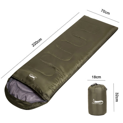 Lightweight Hiking Backpacking Sleeping Bag, Outdoor Camping Portable Waterproof Sack for Spring and Autumn
