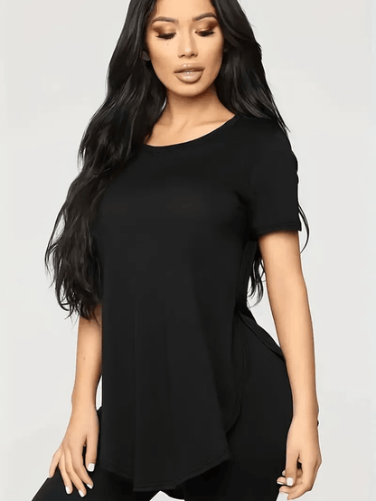 Plus Size Womens Graphic T Shirt Casual Short Sleeve Top 1