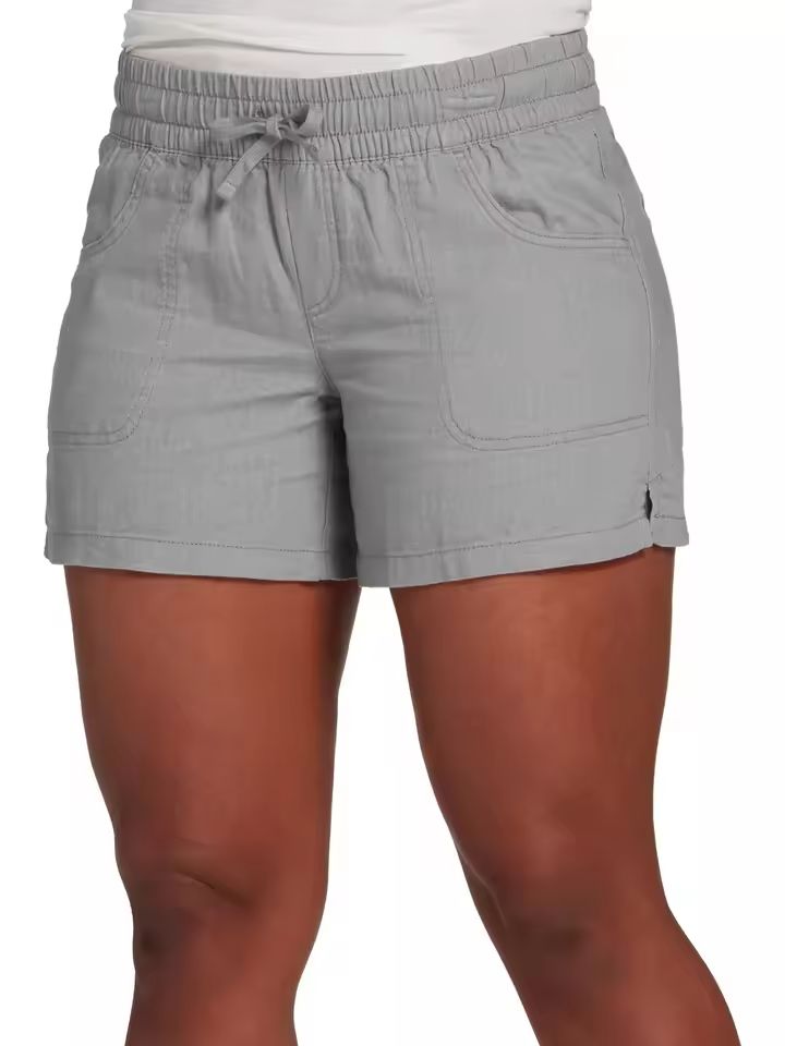 Womens Casual Summer Shorts Elastic Waist Lace Up Design 4