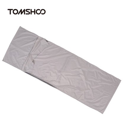 Lightweight Camping Sleeping Bag Liner for Travel, Portable Polyester Pongee Hiking Sheet with Pillow Cover
