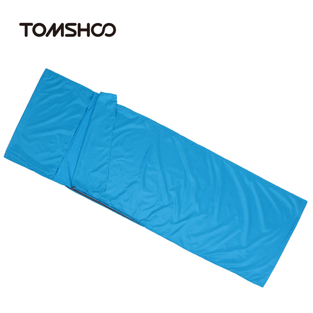 Lightweight Camping Sleeping Bag Liner for Travel, Portable Polyester Pongee Hiking Sheet with Pillow Cover