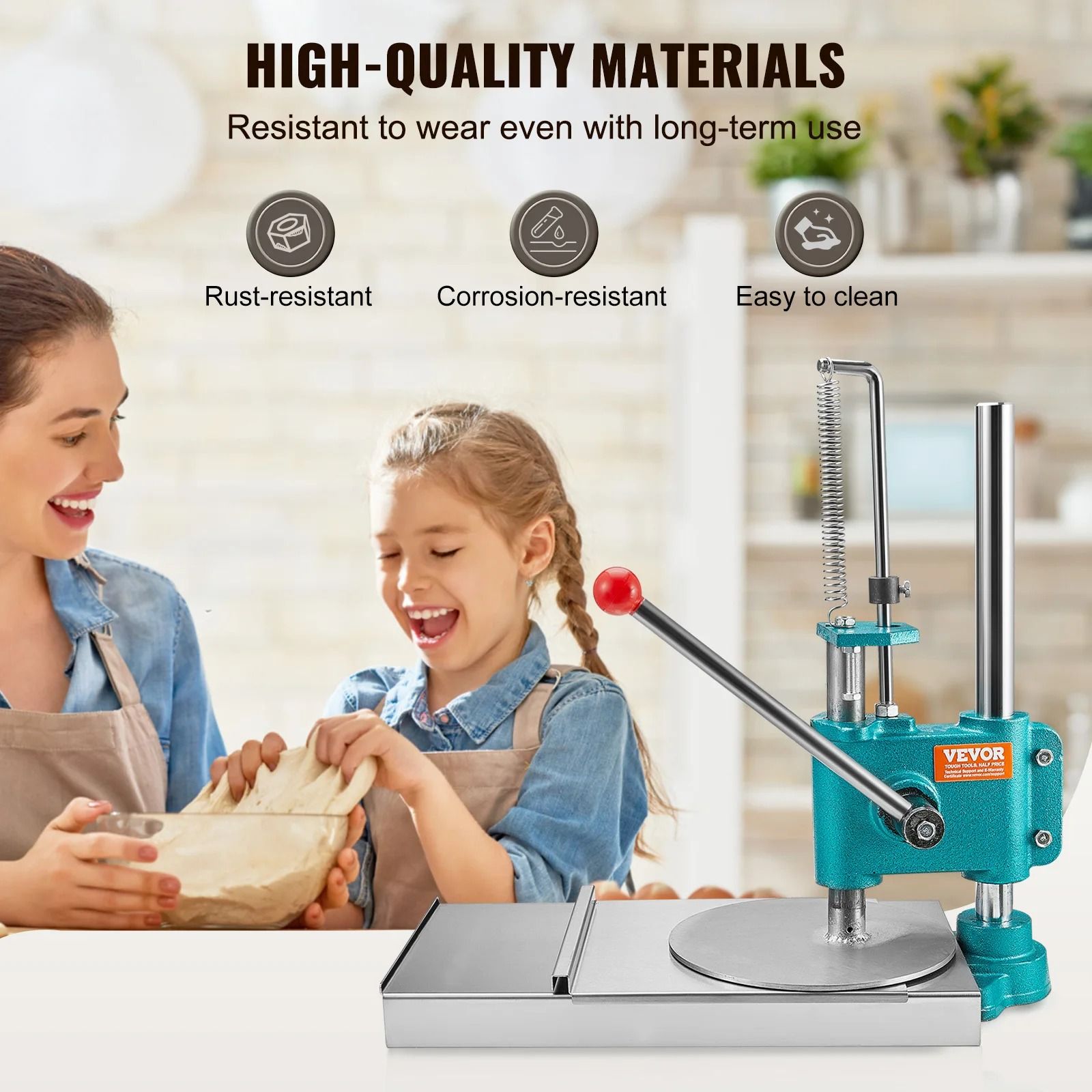 Manual Pizza Dough Press Machine For 95 Inch Crusts 1