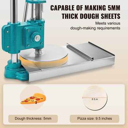 Manual Pizza Dough Press Machine For 95 Inch Crusts 2