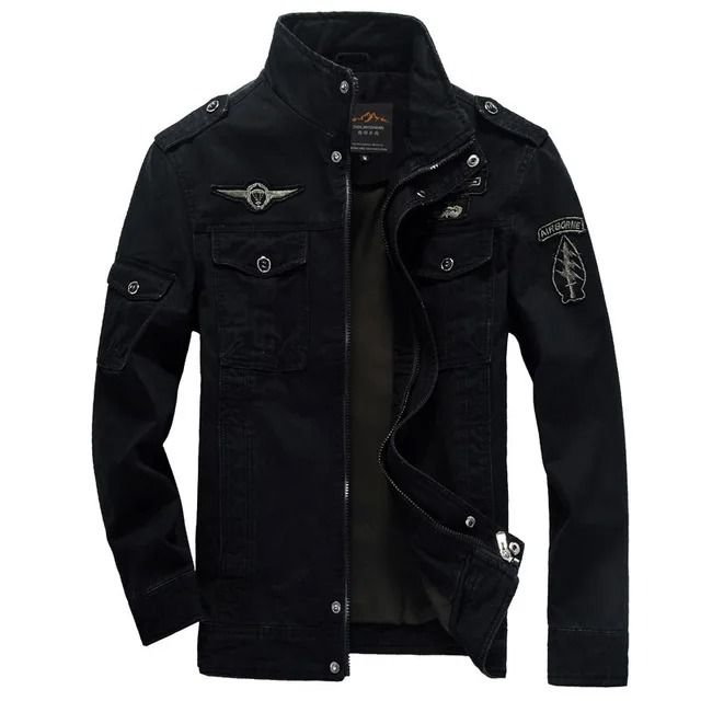 Mens Military Cargo Jacket Plus Size Casual Army Coat 8
