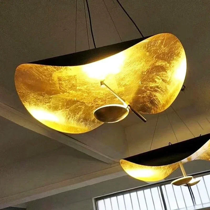 Modern Minimalist Flying Shuttle Hat LED Chandelier, Artistic Pendant Lamp for Living Room, Restaurant, Bedroom Decor