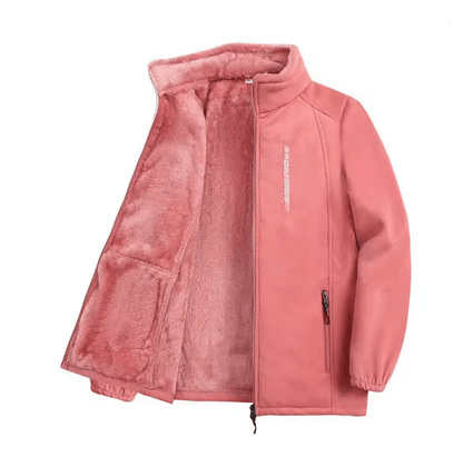 Womens Polar Fleece Jacket Warm Zip Up Coat For Autumn And Winter 1