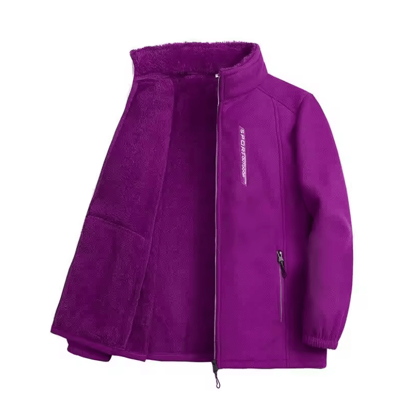 Womens Polar Fleece Jacket Warm Zip Up Coat For Autumn And Winter 2