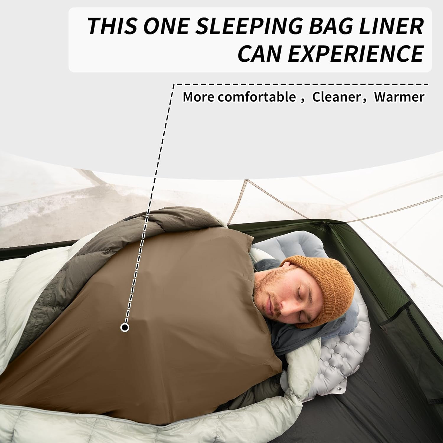 Lightweight Adult Sleep Sack Travel Sheets, Ultralight Washable Sleeping Bag Liner for Backpacking Camping Hotel Hostels