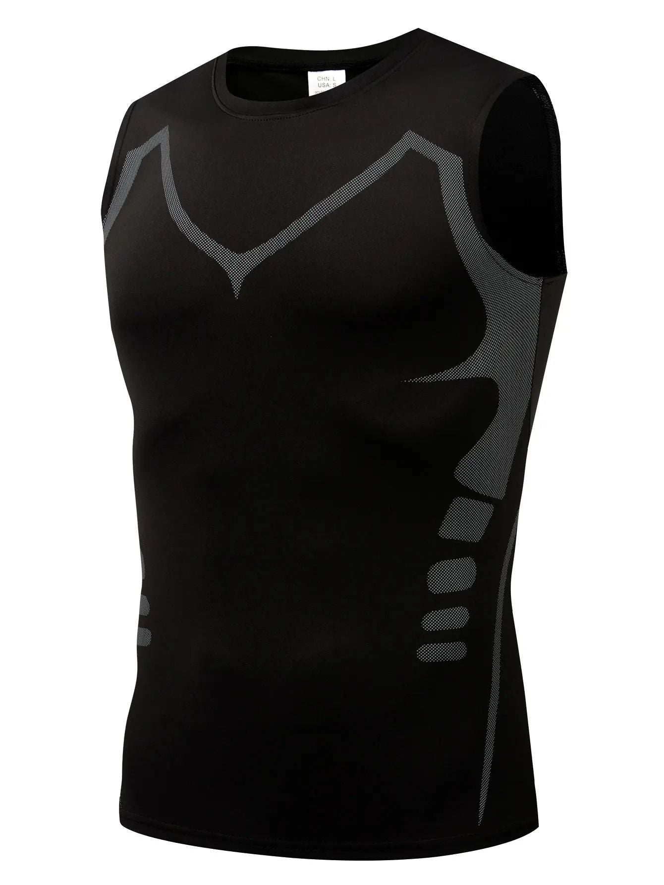 Mens Quick Dry Sports Vest Breathable Fitness Compression Tank Top