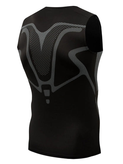 Mens Quick Dry Sports Vest Breathable Fitness Compression Tank Top 1