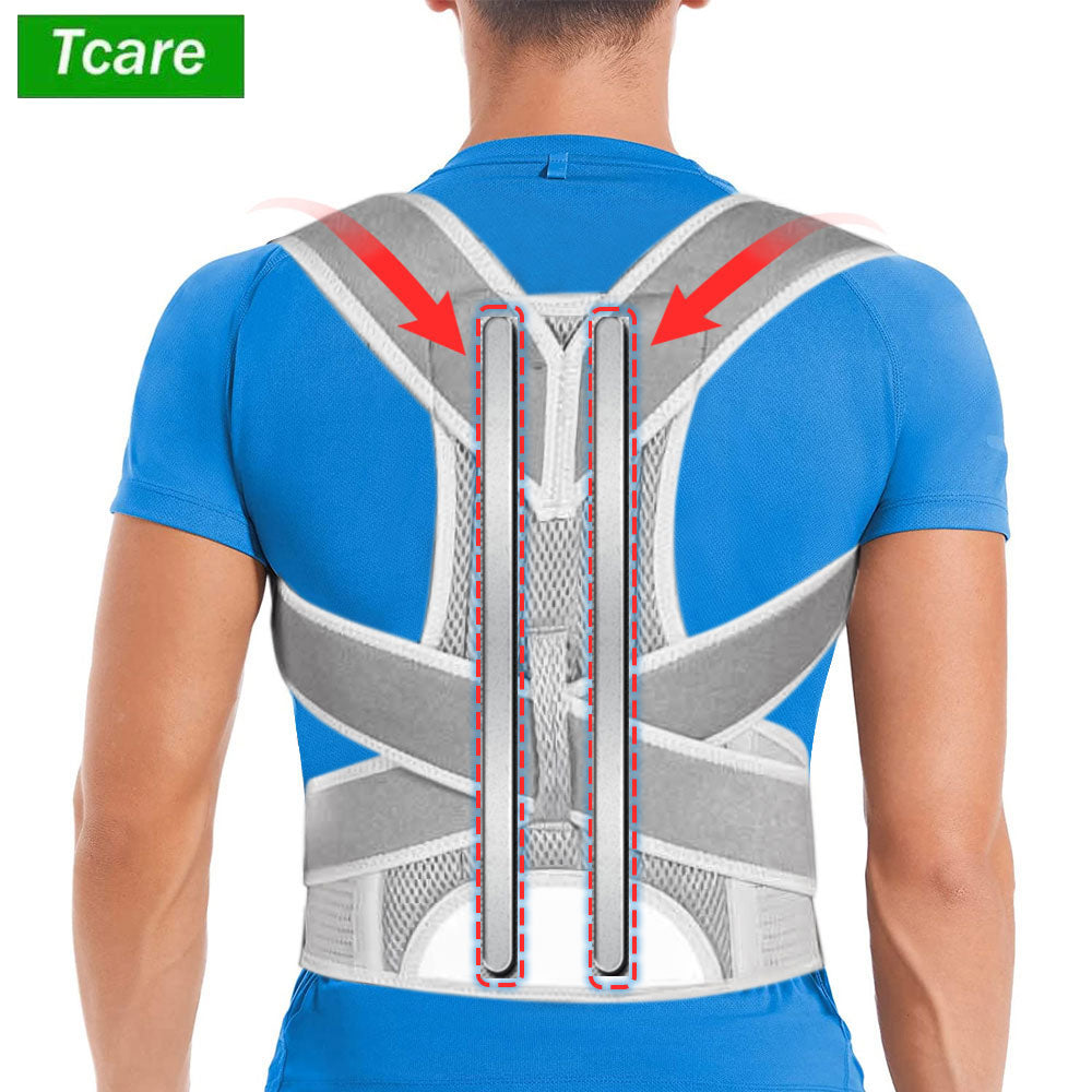 Adjustable Professional Back Brace for Women and Men Posture Corrector, Lumbar Support Belt for Shoulder Alignment