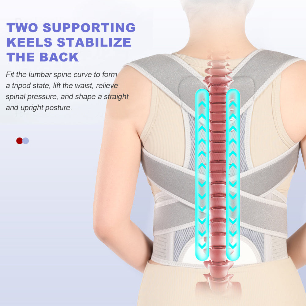 Adjustable Professional Back Brace For Women And Men Posture Corrector Lumbar Support Belt For Shou 2