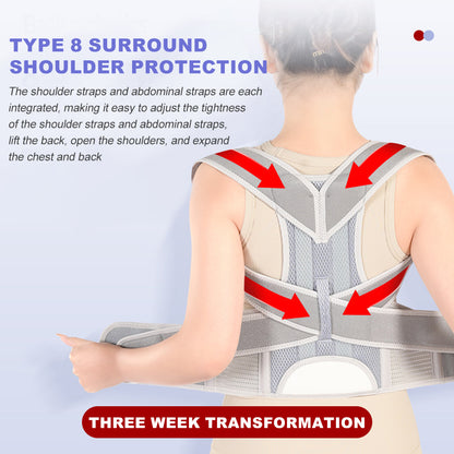 Adjustable Professional Back Brace For Women And Men Posture Corrector Lumbar Support Belt For Shou 3