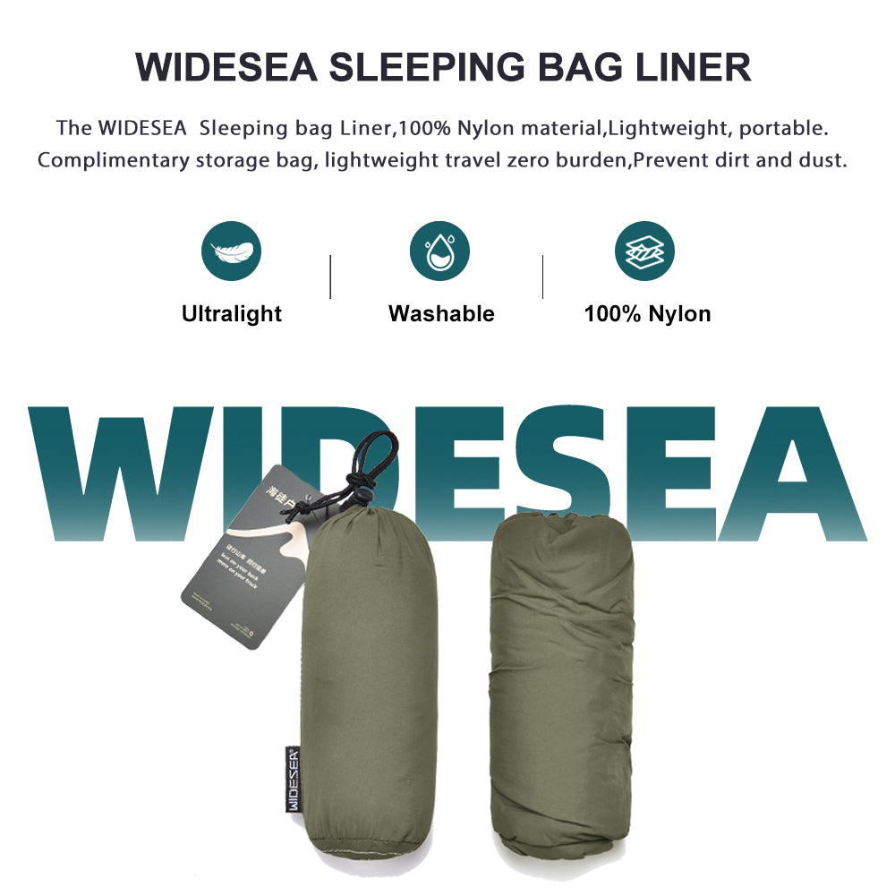 Ultralight Mummy Sleeping Bag Liner for Outdoor Camping, Backpack Liner Single Person Travel Sleeping Bag Lightweight