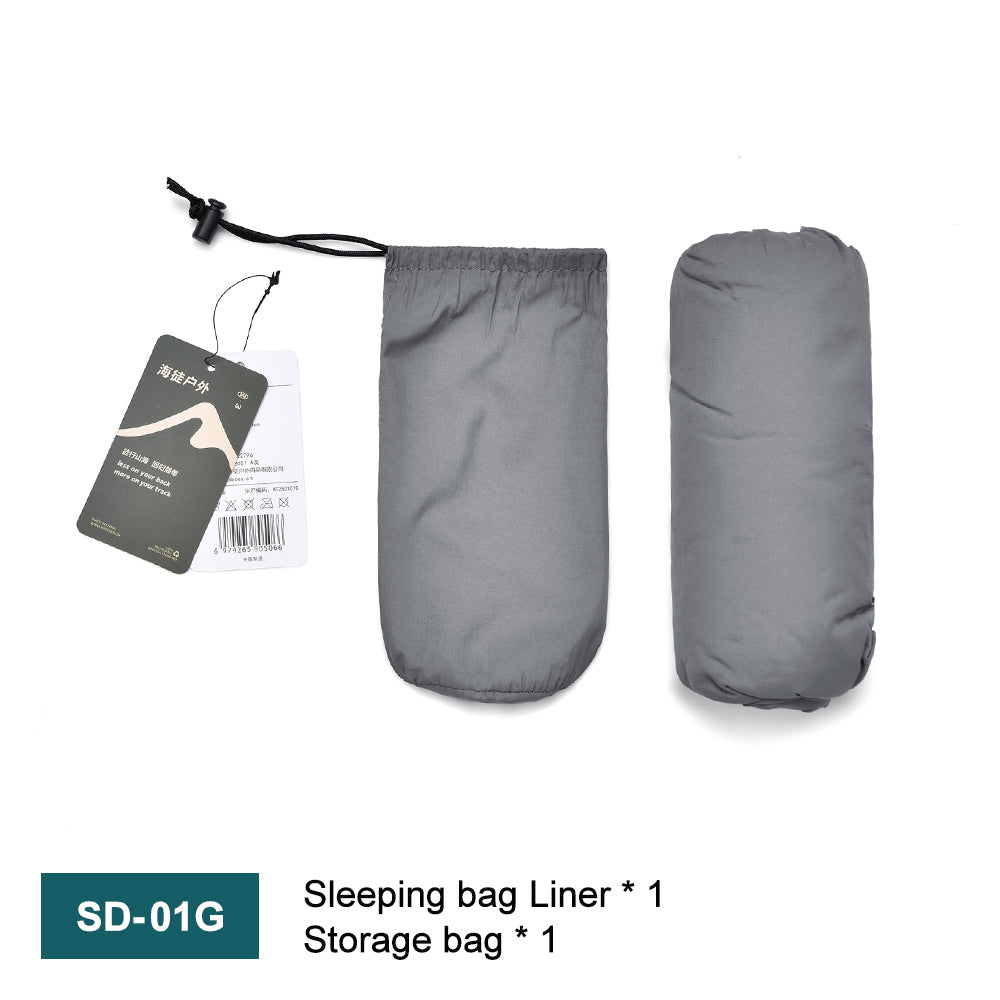 Ultralight Mummy Sleeping Bag Liner for Outdoor Camping, Backpack Liner Single Person Travel Sleeping Bag Lightweight