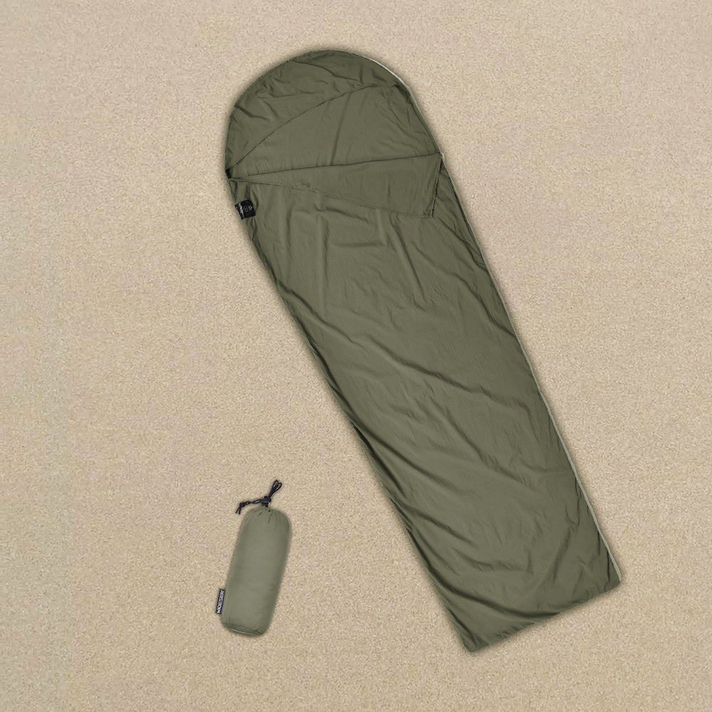Ultralight Mummy Sleeping Bag Liner for Outdoor Camping, Backpack Liner Single Person Travel Sleeping Bag Lightweight