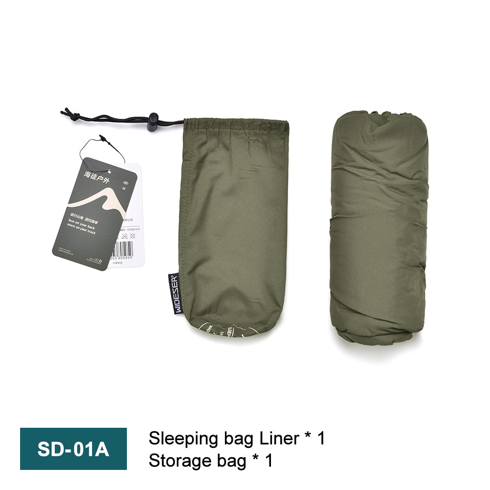 Ultralight Mummy Sleeping Bag Liner for Outdoor Camping, Backpack Liner Single Person Travel Sleeping Bag Lightweight