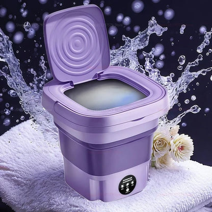 Smart Folding Washing Machine Large Capacity Portable Laundry Cleaner For Home And Dorm Use 1