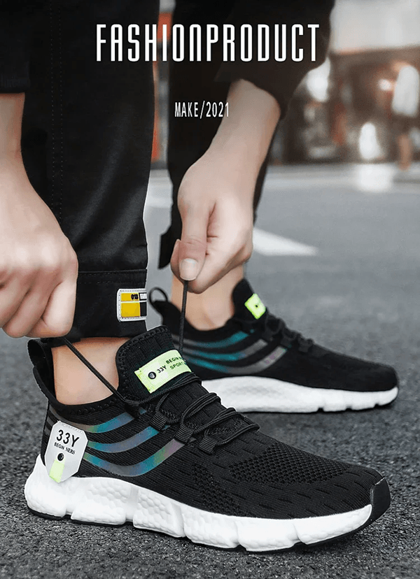 Mens Breathable Running Shoes Lightweight Casual Sneakers