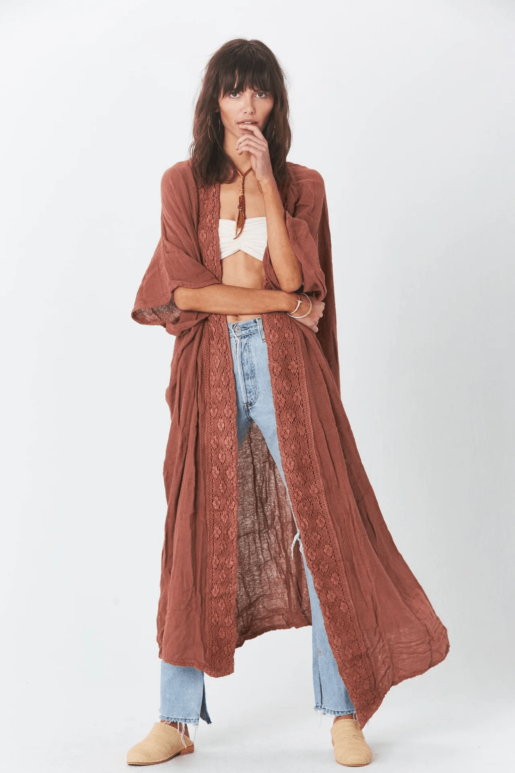 Bamboo Fabric Womens Beach Cover Up Lightweight Sun Protection Cardigan 1