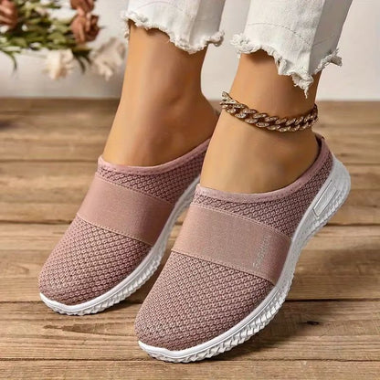 Solid Color Womens Mules  Soft Sole Platform SlipOn Walking Shoes 2