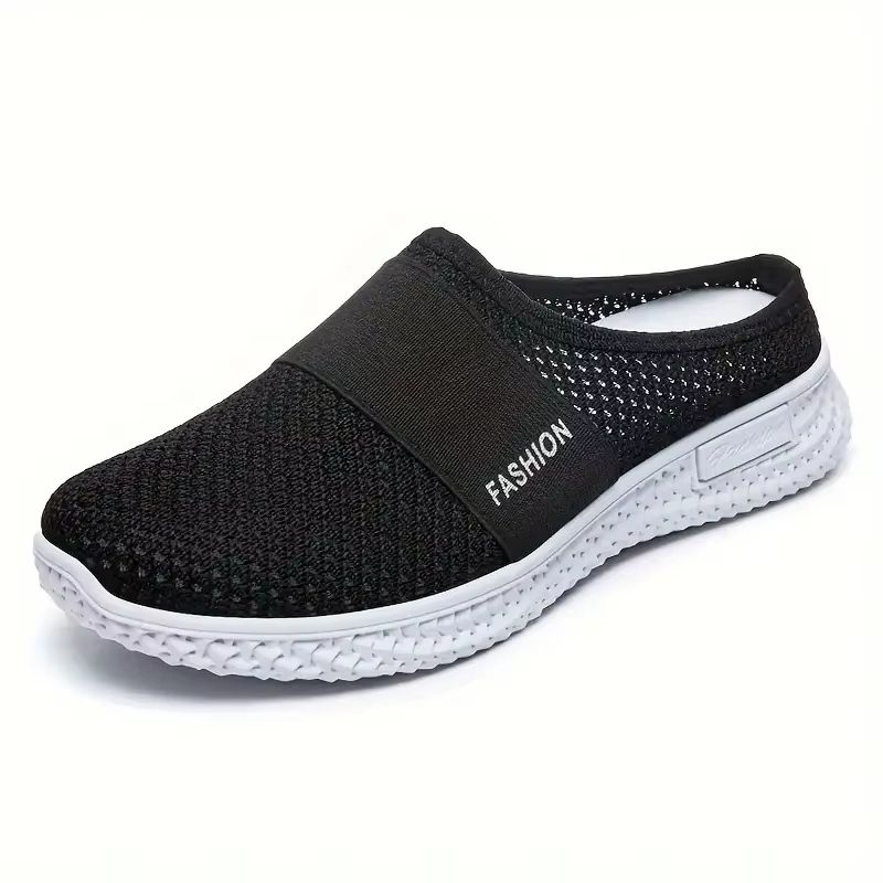 Solid Color Womens Mules  Soft Sole Platform SlipOn Walking Shoes 7