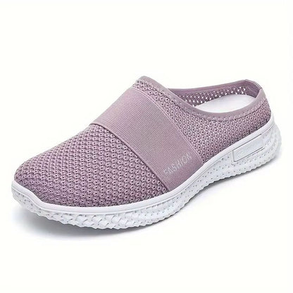 Solid Color Womens Mules  Soft Sole Platform SlipOn Walking Shoes 11