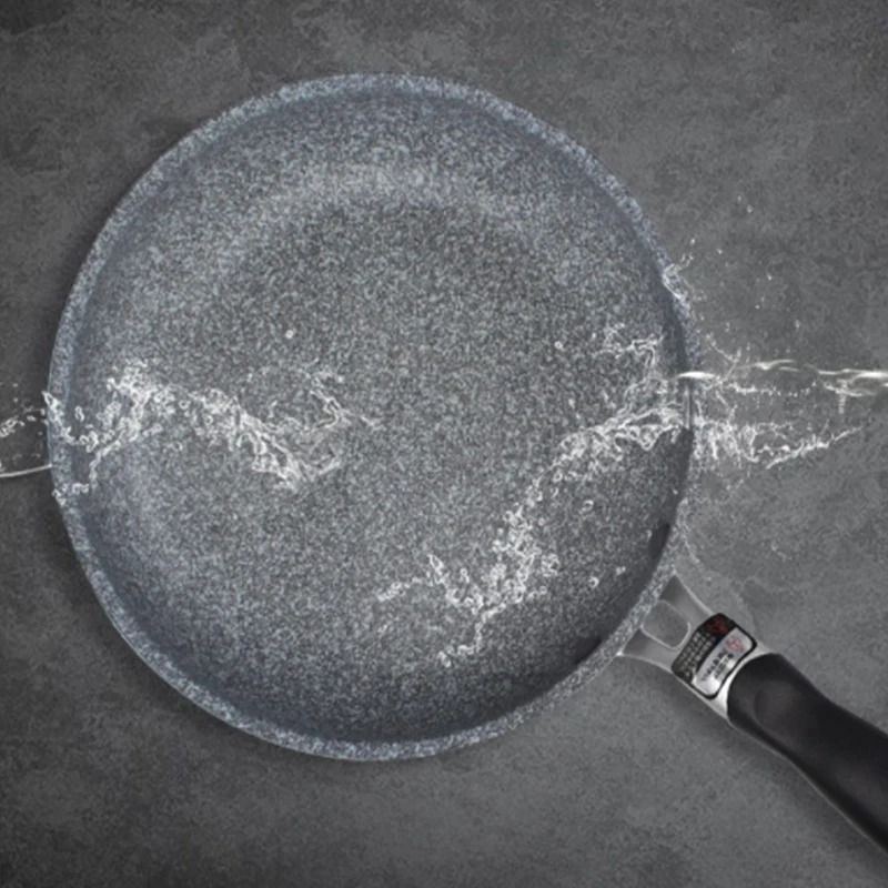 Durable Stone Frying Pan And Wok With Nonstick Surface For Home Cooking 3