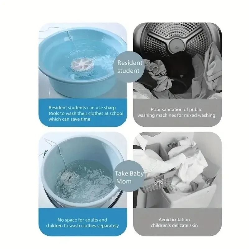Portable Mini Travel Washing Machine For Small Items 1