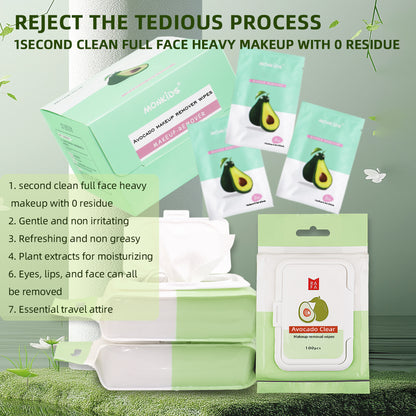 Facial Makeup Remover Wipes, Makeup Remover Wipes, 1 Box Individually Packaged Makeup Remover Wipes