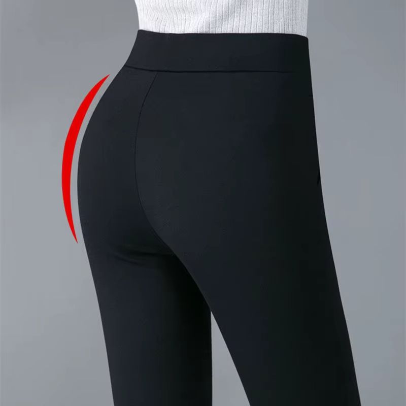 Womens Warm Winter Pencil Pants  Plush Lined Slim Fit Stretch Leggings 5