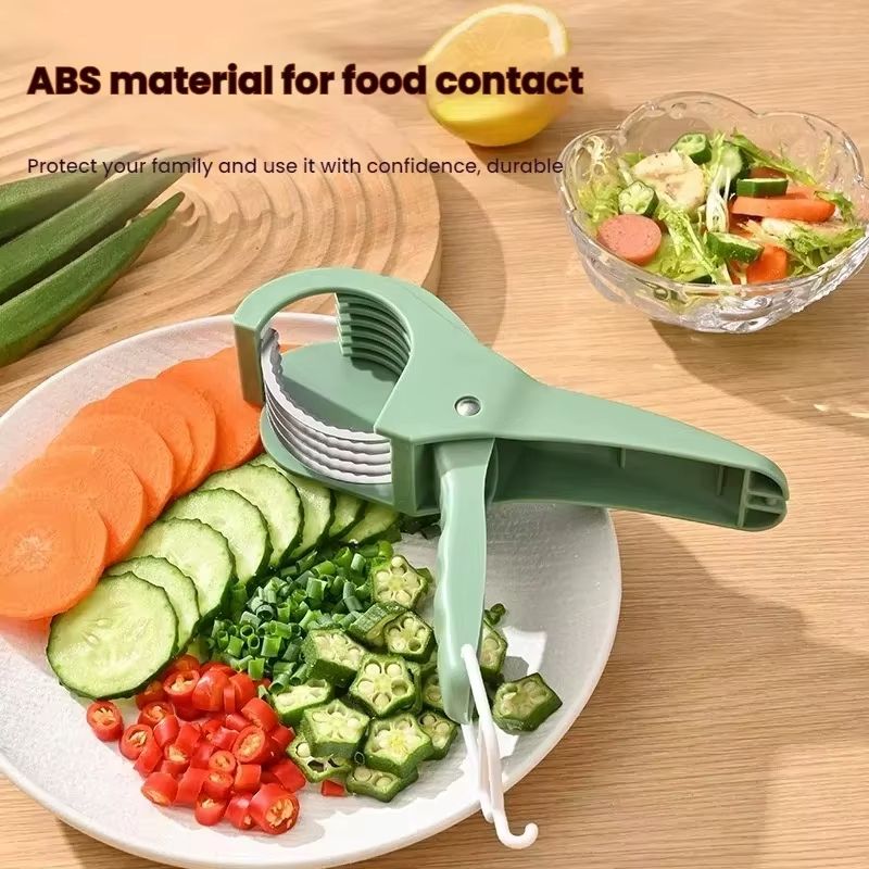 HooFun Stainless Steel Vegetable  Fruit Slicer  MultiFunctional Kitchen Tool For Fast Salad Prep 1