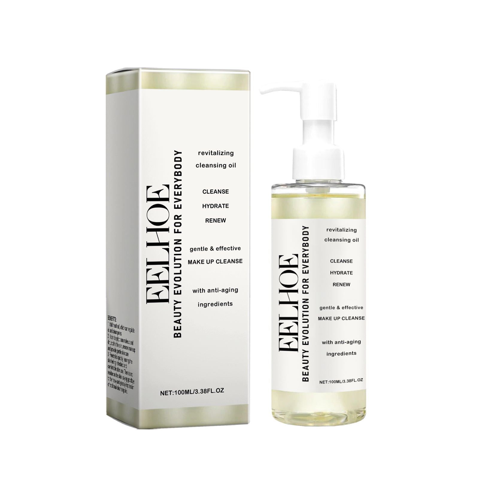 Gentle Facial Cleansing Oil Makeup Remover For Sensitive Skin Moisturizing Cleansing Liquid 100ml H 5