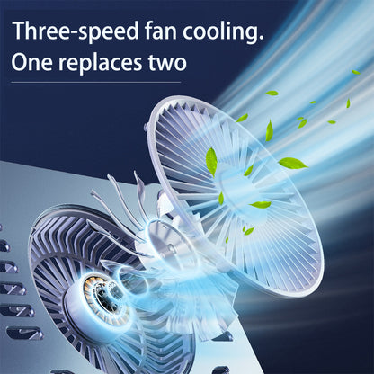 Adjustable Laptop Stand with Computer Cooling Fan, Aluminum Alloy Bracket for All Gaming Laptop